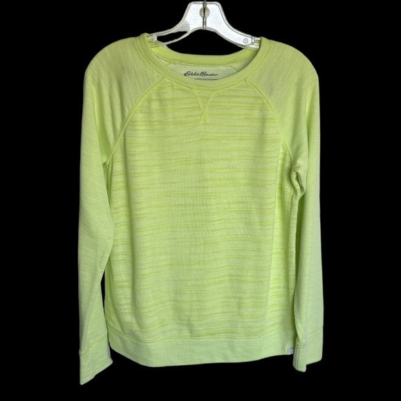 Eddie Bauer Tops - Eddie Bauer Yellow Lightweight‎ Sweatshirt Women's Size Small